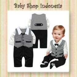 setelan rompi hitam  large